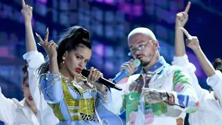 j balvin rosal a sean paul con altura contra la pared billboard latin awards ft el guincho