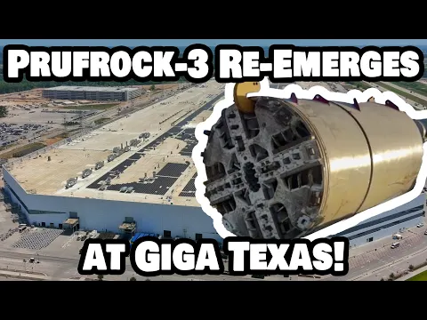 Download MP3 PRUFROCK-3 RE-EMERGES AT GIGA TEXAS! - Tesla Gigafactory Austin 4K  Day 6/7/24 - Tesla Terafactory