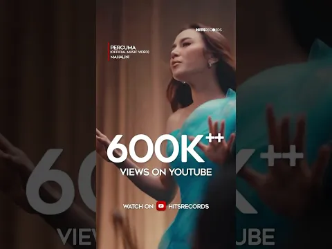 Percuma  Official Music Video Percuma #Mahalini 600K++ Views on Youtube ♥️Thank you