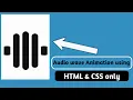 CSS3 - Music Waves Loading Animation Great
