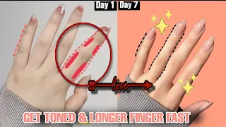BEST EXERCISES FOR FINGER GET TONED LONGER FINGER FAST Home Fitness Challenge 