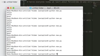 Palindrome using recursion python