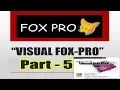 Learn Visual Foxpro Part 5 Basic Concept of Visualfoxpro