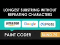 Leetcode 3 Longest Substring Without Repeating Characters Swift Blind 75 Detailed Explanation