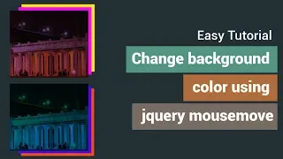 Change Background Color Using Jquery Mousemove
