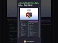 Animated cube Rubiks Cube Animation using Html CSS 3x 4x 5x Cube ft css Js animation CodeMinds