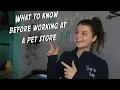 What to Know Before Working at a Pet Store