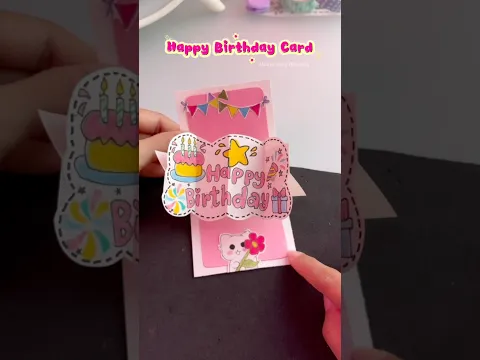 Happy Birthday card ideas🥳✨#shorts #art #drawing #youtubeshorts