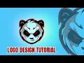 Adobe Illustrator Tutorial Draw Panda Logo design Mascot Logo Professional Logo