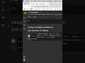 assign multiple variables in a single line of code in Python Codersarts