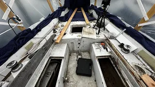 Removing Everything! Stripping the Deck of the Sailboat | Windpuff’s Rebuild [S1 Ep 20]