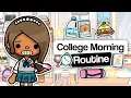 Download Lagu First day of UNIVERSITY Morning Routine ☀️ (EP 2) | Toca Life World Roleplay