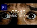 How to Make a Countdown in Premiere Pro SUPER EASILY