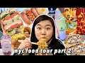 What to Eat in New York City NYC Food Tour Part 2 street food boba noodles dumplings more