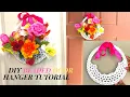 HOW TO MAKE EASY BEADED DOOR HANGER TUTORIAL BEAD WREATH DIY BEADED DOOR HANGER FLAT BEAD BASKET