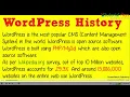 1 WordPress History - Tutorial Rays By Umar Rahman