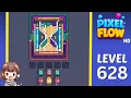 Pixel Flow Level 628 Solution Walkthrough