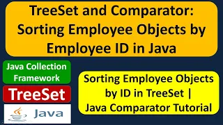 TreeSet and Comparator Sorting Employee Objects by Employee ID in Java