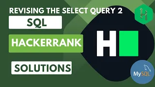 HackerRank SQL Solution revising select query 2 SQL Data Analyst Explorers