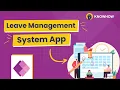 How to Make Leave Management System in Power Apps Power Platform Tutorial