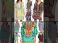 Women Bohemian Neck Tie Vintage Printed Ethnic Style Summer Shift Dress