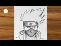 Download Lagu Kakashi Hatake drawing step by step | Anime drawing step by step | Easy drawing ideas for beginners
