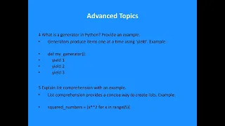 Infosys python interview questions part1