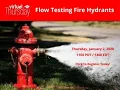 2020-1 Virtual Thursday Hydrant Flow Testing