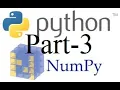 Numpy Part 3