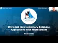 Create In-Memory Database Apps with Java MicroStream JUG Bodensee German