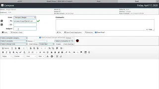 How to send an email in Elead CRM