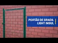Portão de Gradil light Insul Pintado - C/ 2 postes Vídeo do produto - Portão de Gradil light Insul Pintado - C/ 2 postes