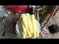 Tran Cong went into the bamboo forest and fashioned a simple bamboo bed for himself, Trần Công2