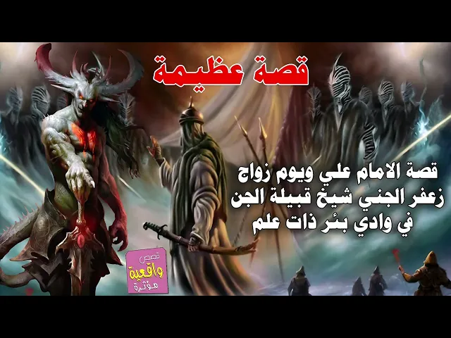 ⁣قصه الامام علي ويوم زواج جعفر الجني شيخ قبيله الجن في وادي بئر ذات علم - قصة عظيمة