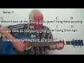 WHERE HAVE ALL THE FLOWERS GONE? - Chords & Lyrics