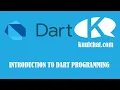 INTRODUCTION TO DART PROGRAMMING - WEEK 1