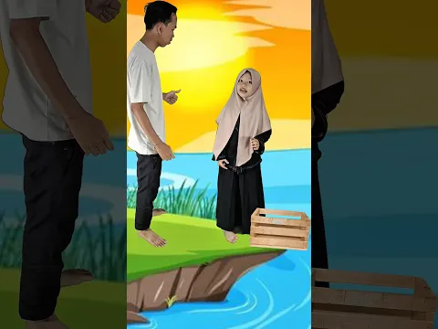Bagaimana cara ke seberang sungai? 🚣  #youtubeshorts #viralshorts #shorteducation