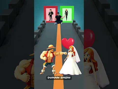 Luffy & Nami ❤️ One Piece Wedding Run 10% #animation