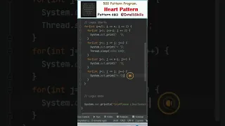How to print Heart Pattern in Java