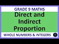 Grade 9 Maths Term 1 Lesson 4 Direct and Indirect Proportion