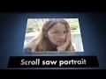 Scroll saw portrait