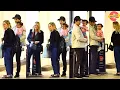 BRANDON DAVIS AND ASHLEY BENSON ENJOY FAMILY OUTING AT E BALDI S RESTAURANT IN BEVERLY HILLS CA