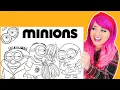 Coloring Minions Bananas Teddy Bear Clown Coloring Pages Prismacolor Markers