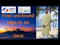 Nest Digital Interview Question Java Program to Find Unclosed HTML Tags