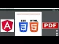 HTML with CSS to PDF in Angular