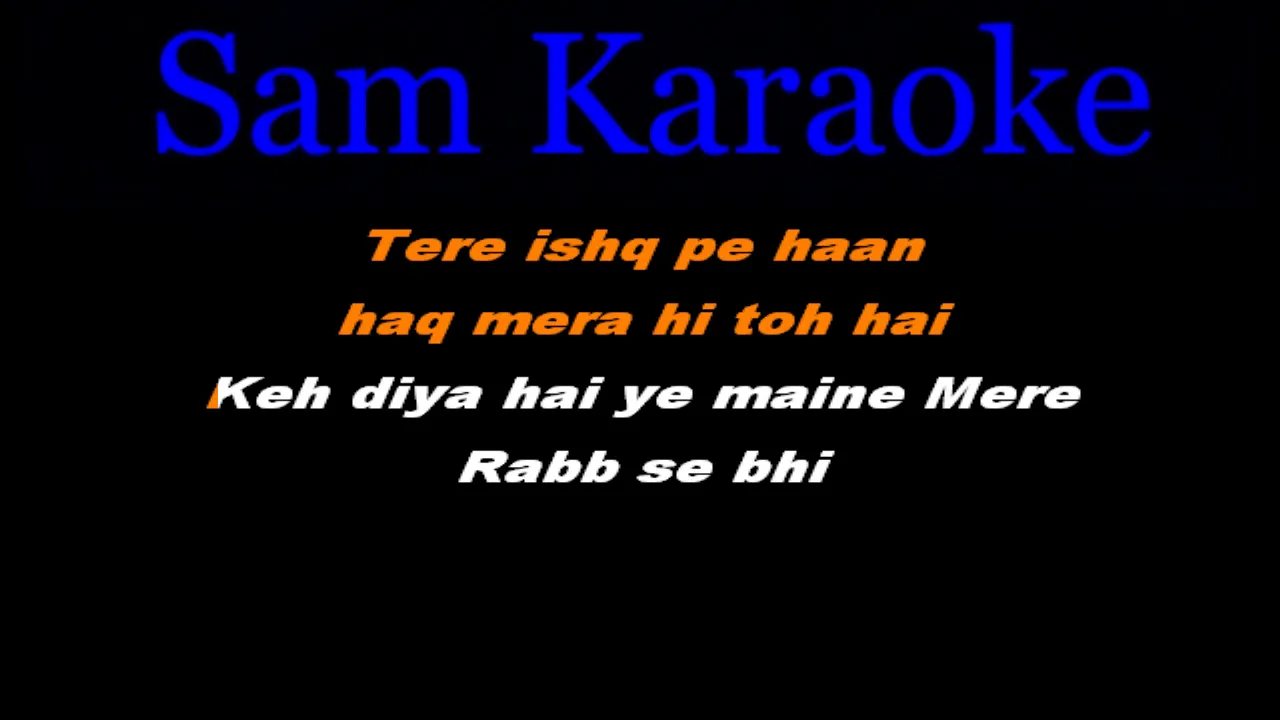 Tujhe kitna chahne lage hum  Karaoke Arijit Singh