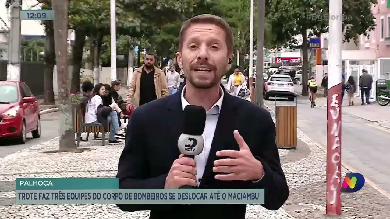 Trote faz três equipes do Corpo de Bombeiros se deslocar até o Maciambu