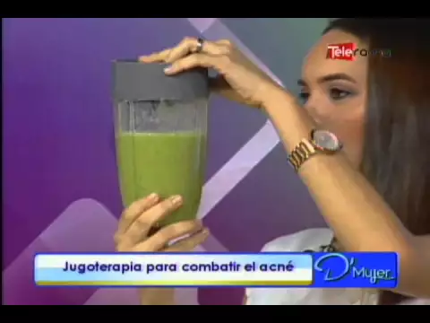 Jugoterapia para combatir el acné