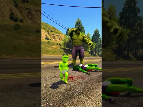 Hulk ne venom se badla le lia #gta5 #shorts #spiderman #ironman #hulk