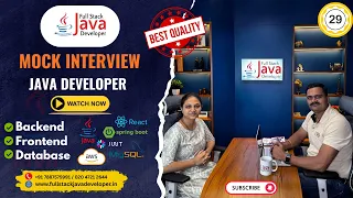 Java Mock Interview for 3 5 Years Experience Full Stack Java Interview Questions Answers